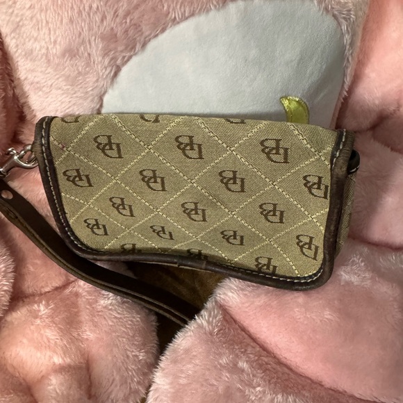 Dooney & Bourke Tan and Brown Clutch - Picture 2 of 6